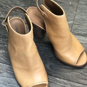 Lucky Brand Women’s Open Backed Booties